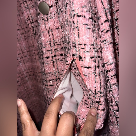 💗SHEIN classy plaid double breasted coat size 4X - Picture 6 of 8